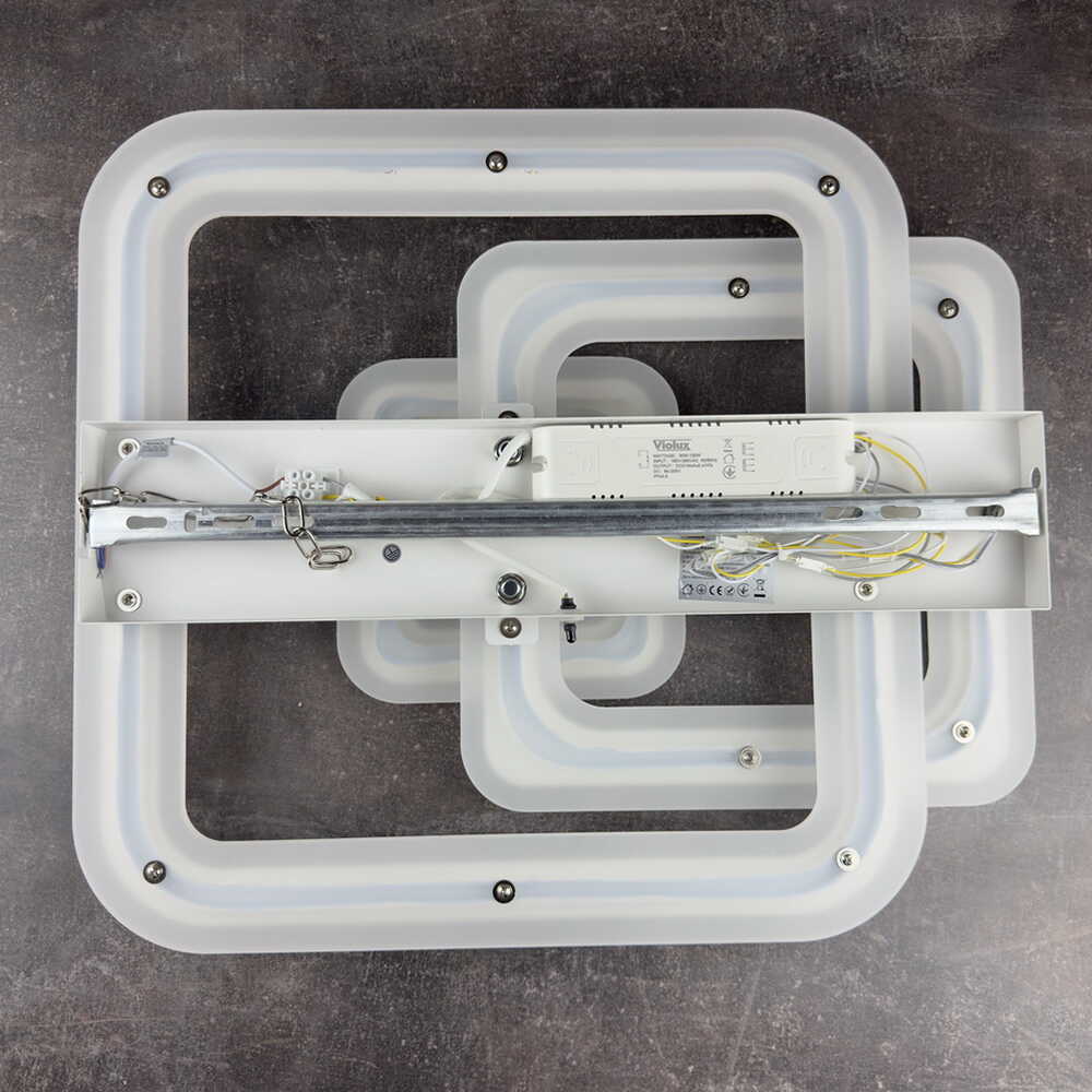 Светильник LED smart PHANTOM с пультом 120Вт 3000-6000K 9600Lm Квадратный Белый 220545